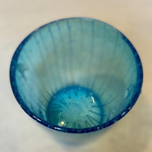 Vintage Venini for Disaronno Blue Hand Blown Glass Ice Bucket Made in Italy - Picture 3 of 7
